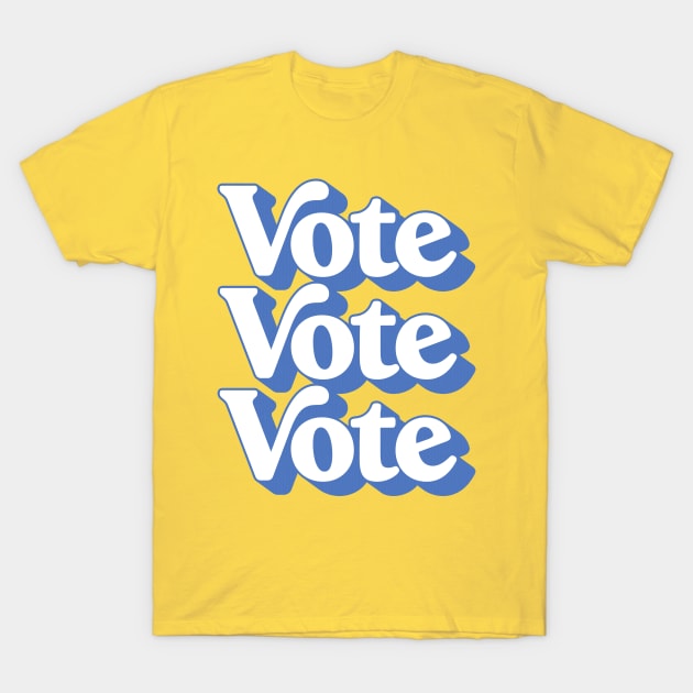 Vote ////// Election Retro Typography Design T-Shirt by DankFutura